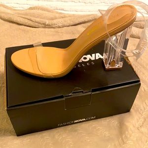 Clear heels